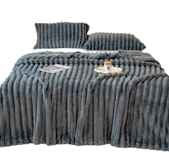 CozyLoomy Luxury Ridded Fleece Blanket