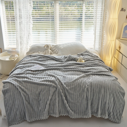 CozyLoomy Luxury Ribbed Fleece Blanket